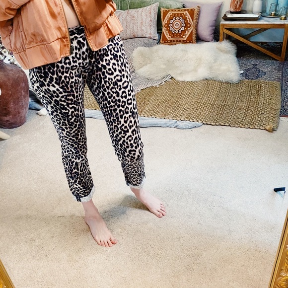 Y2K boyfriend fit leopard cheetah jeans - Picture 2 of 16